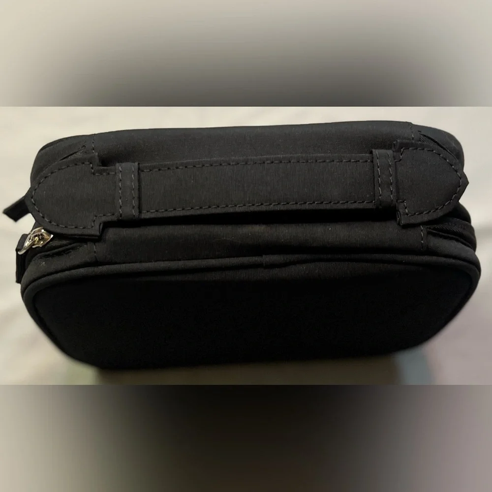 Prada Black Nylon Cosmetic Pouch Toiletry Case w/ Dust Bag